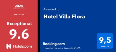 Naxos Villa Flora Hotels.com and Booking.com Awards
